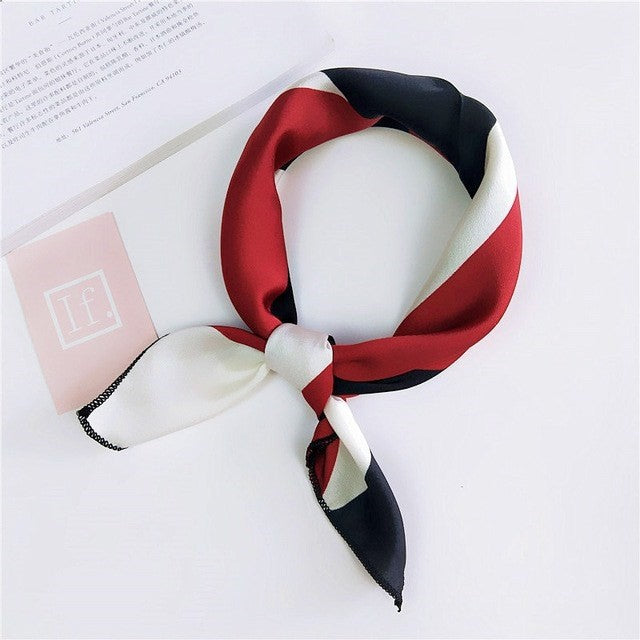 Ladies Head and Neck Scarf Satin Headband Bandage Headband