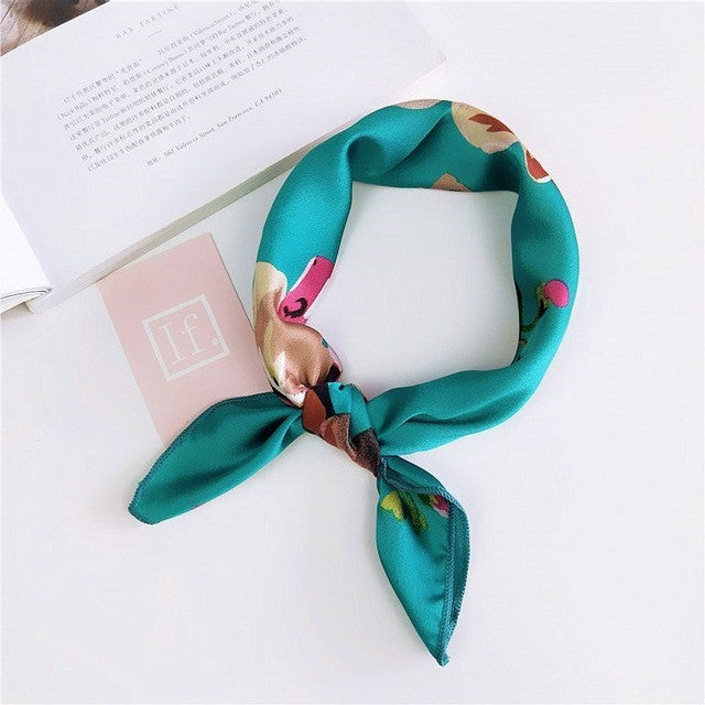 Ladies Head and Neck Scarf Satin Headband Bandage Headband