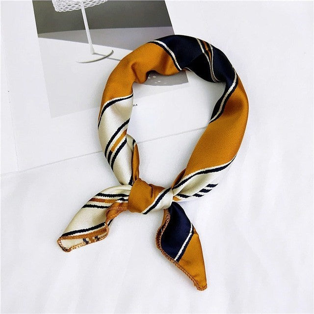 Ladies Head and Neck Scarf Satin Headband Bandage Headband